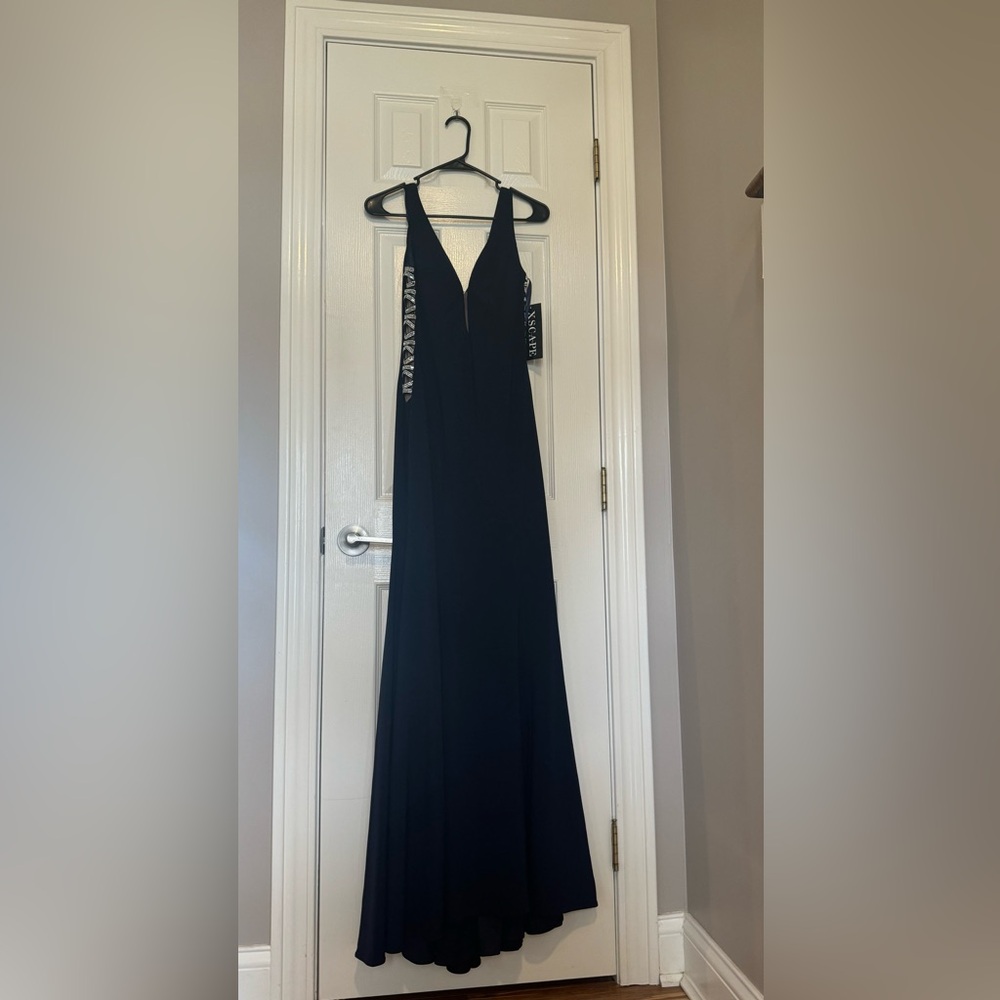 Xscape Formal Dress Size 6 Navy